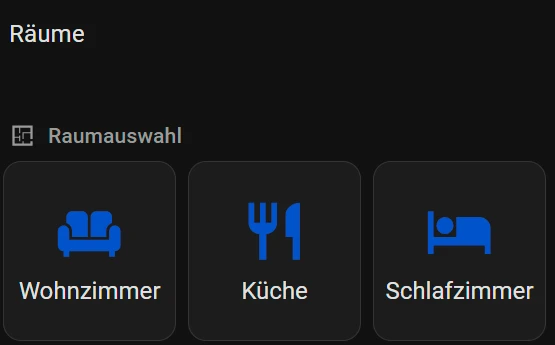 Putzi-Dashboard in Home Assistant mit Raum-Kacheln